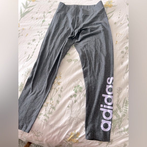 Dark Gray ADIDAS leggings - Picture 1 of 4